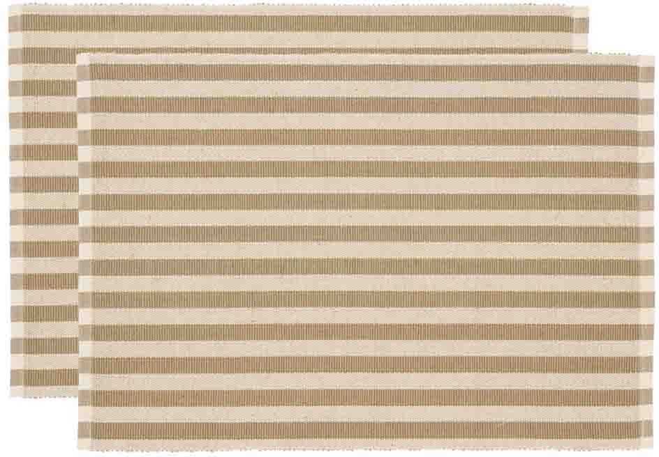 Södahl Bavlněné prostírání (sada 2 ks) 33x48 Statement Stripe Beige