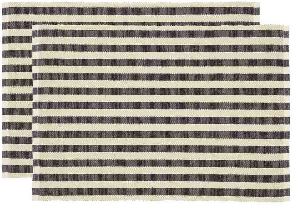 Södahl Bavlněné prostírání (sada 2 ks) 33x48 Statement Stripe Ash