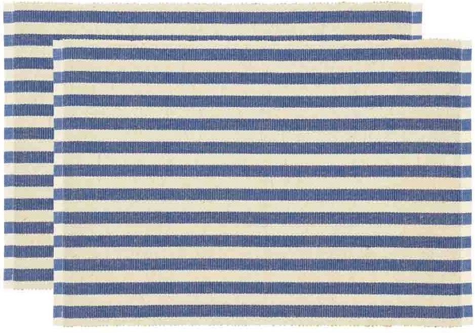 Södahl Bavlněné prostírání (sada 2 ks) 33x48 Statement Stripe Blue