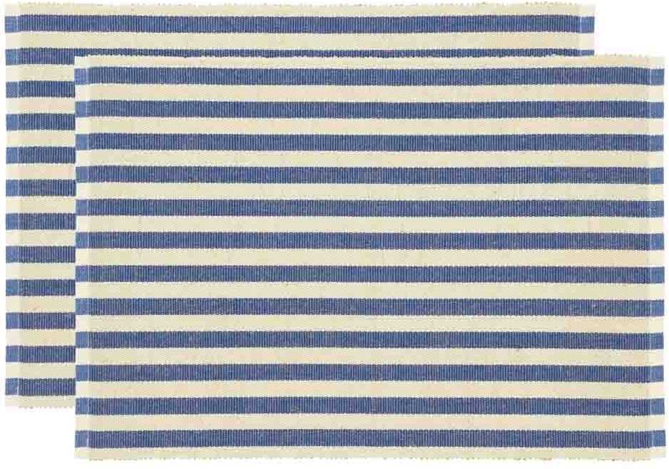 Södahl Bavlněné prostírání (sada 2 ks) 33x48 Statement Stripe Blue