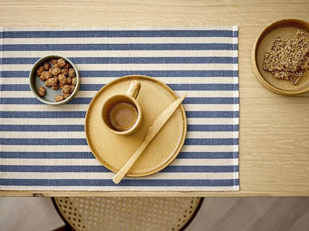 Södahl Bavlněné prostírání (sada 2 ks) 33x48 Statement Stripe Blue