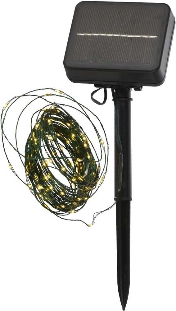 Sirius Solární LED světelný řetěz Knirke (120 LED světýlek), 11,9m+2m