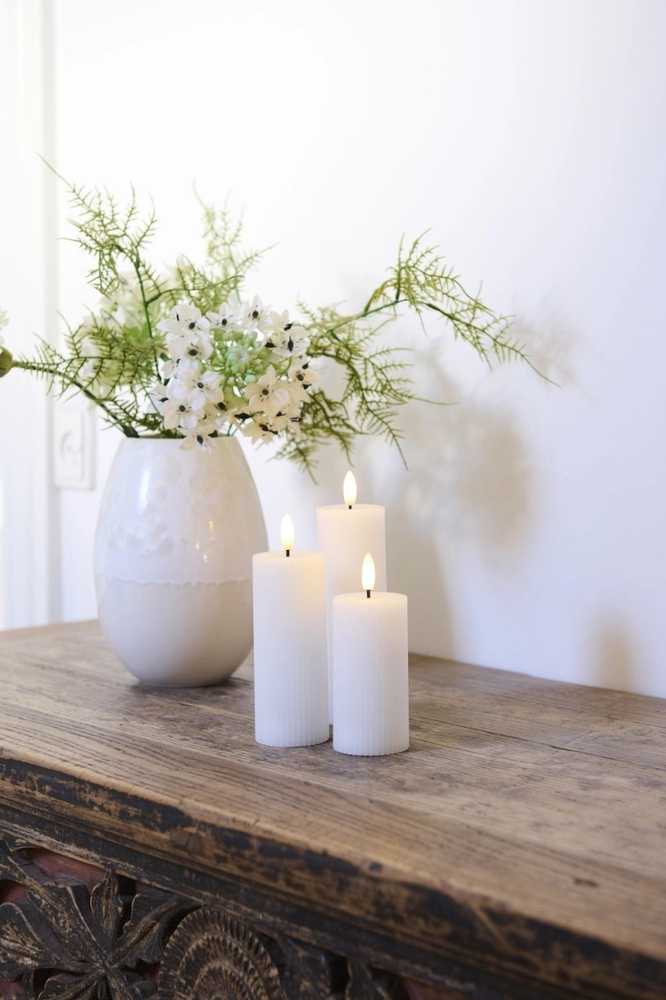 Sirius Sada dobíjecích LED svíček Smilla White (3 ks)