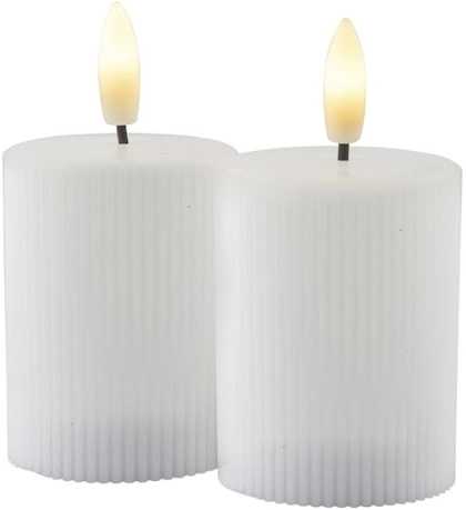 Sirius Sada dobíjecích LED svíček Smilla White (2 ks)