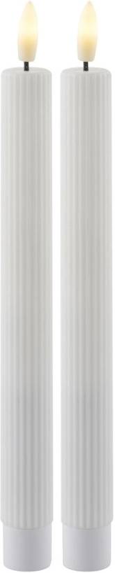 Sirius Sada dobíjecích kónických LED svíček Smilla White (2 ks)