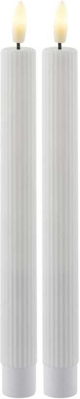 Sirius Sada dobíjecích kónických LED svíček Smilla White (2 ks)