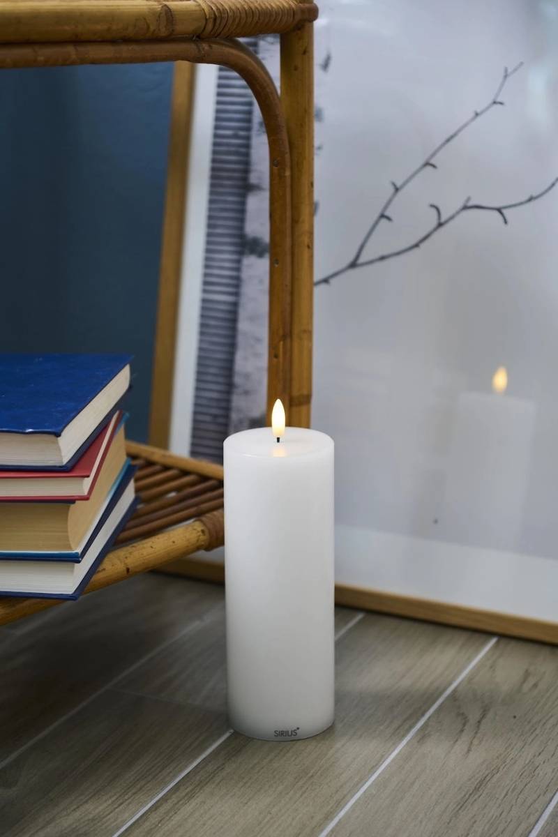 Sirius Dobíjecí LED svíčka Sille, Ø7,5x20cm