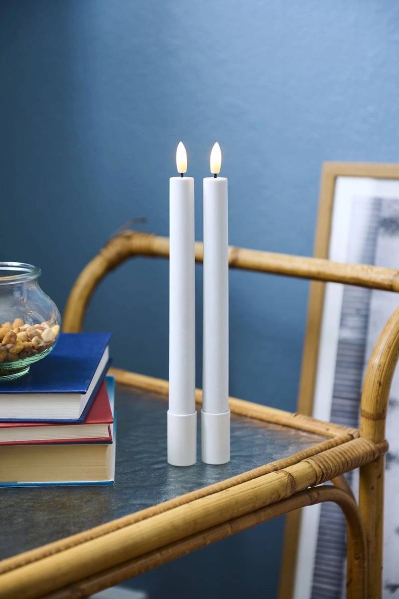 Sirius LED svíčka Sille Tall Exclusive White (sada 2 ks)