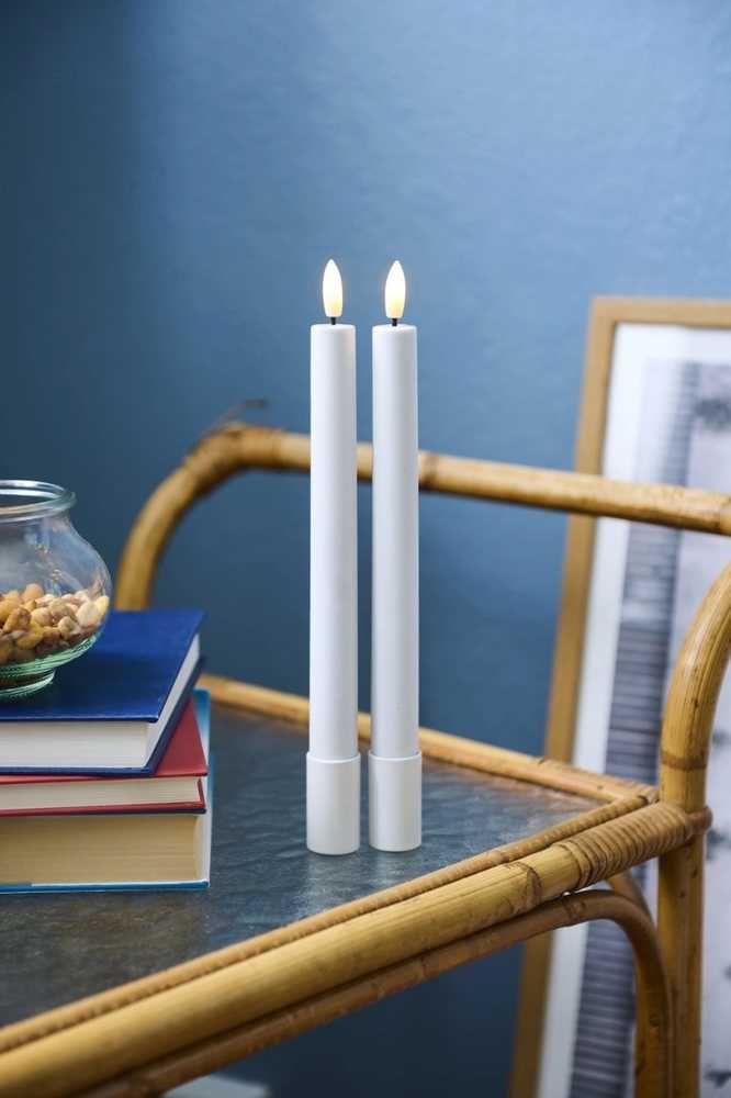 Sirius LED svíčka Sille Tall Exclusive White (sada 2 ks)