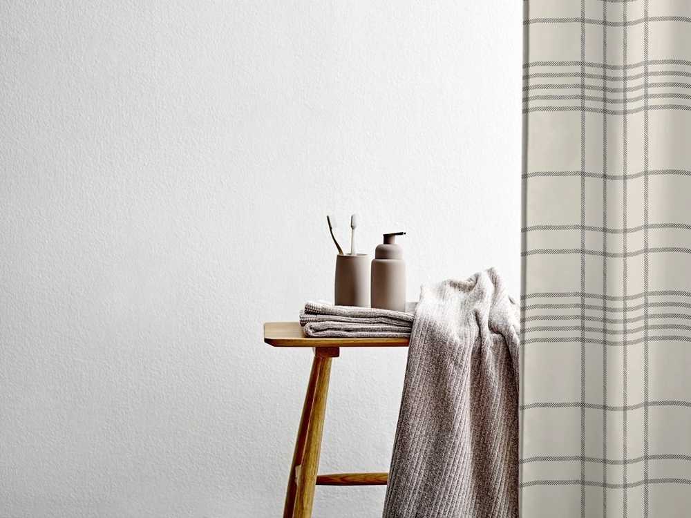 Södahl Sprchový závěs 180x200 Tartan Offwhite