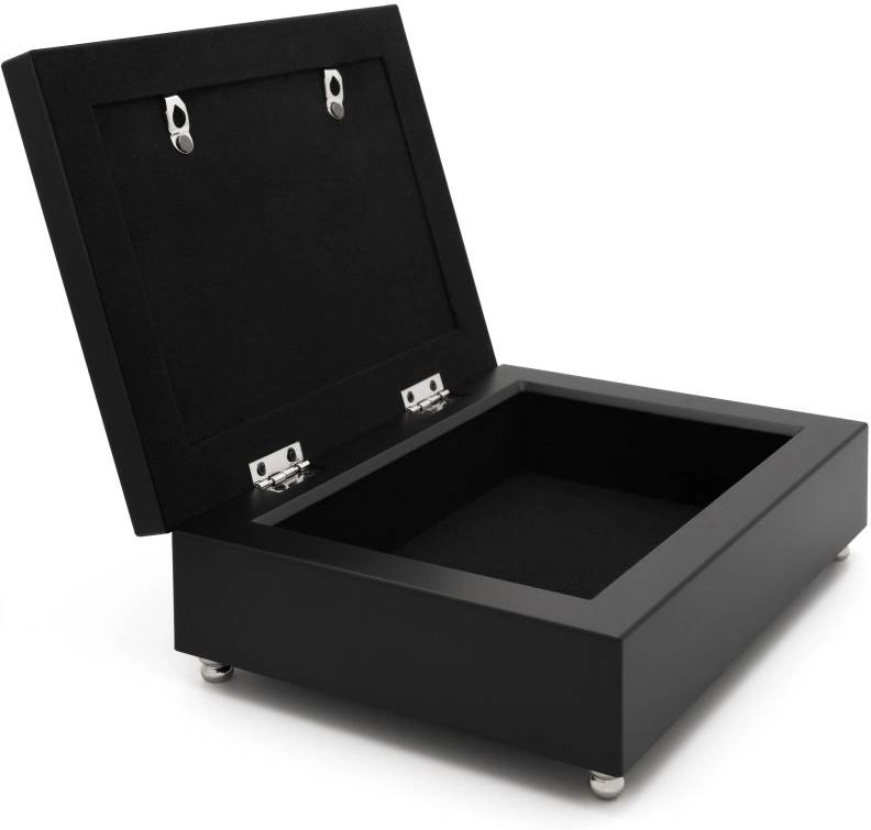 Zilverstad Černá krabička na vzpomínky se štítkem na gravírování