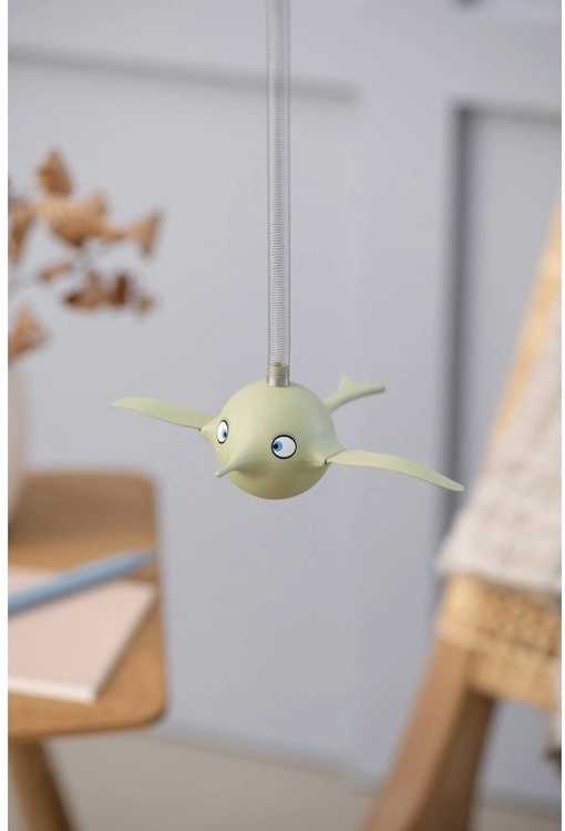 Hoptimist Visící figurka Hoptimist Soft Birdie S Olive