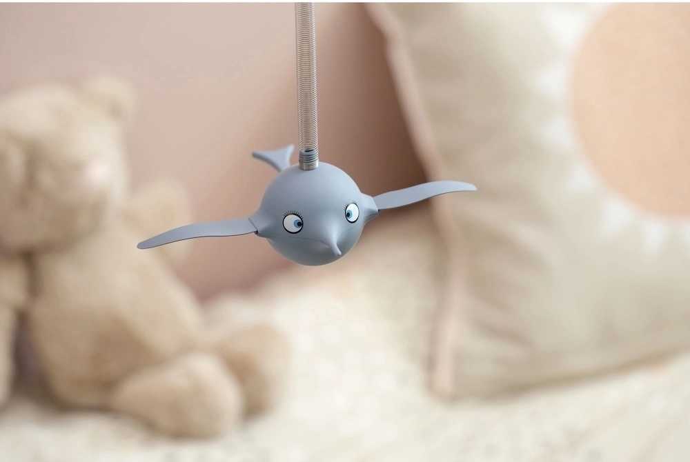 Hoptimist Visící figurka Hoptimist Soft Birdie M Sky