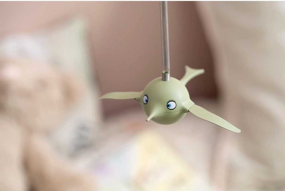 Hoptimist Visící figurka Hoptimist Soft Birdie M Olive