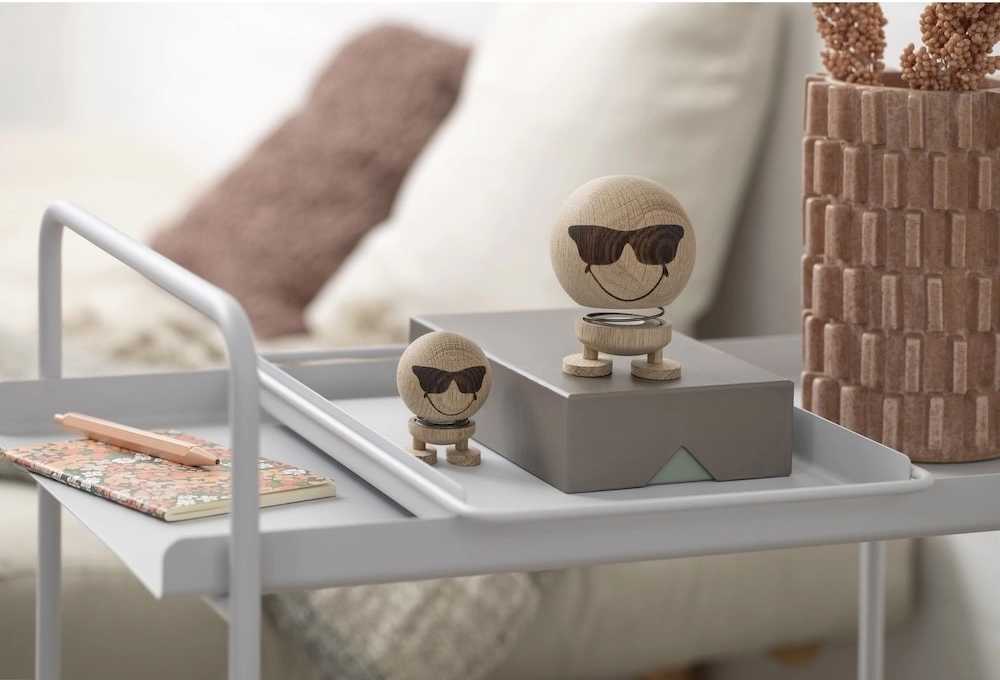 Hoptimist Figurka Hoptimist Smiley Cool S Neopracovaný dub