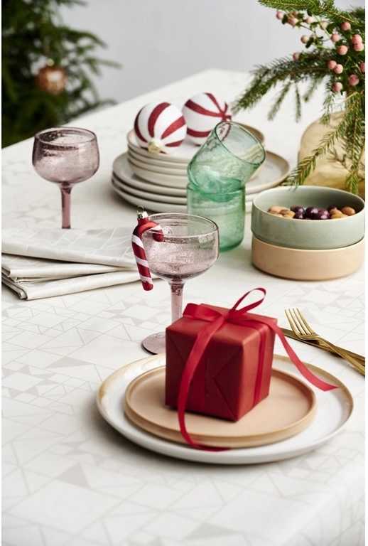 Södahl Kuchyňský ubrus Ø160cm Star Damask Beige