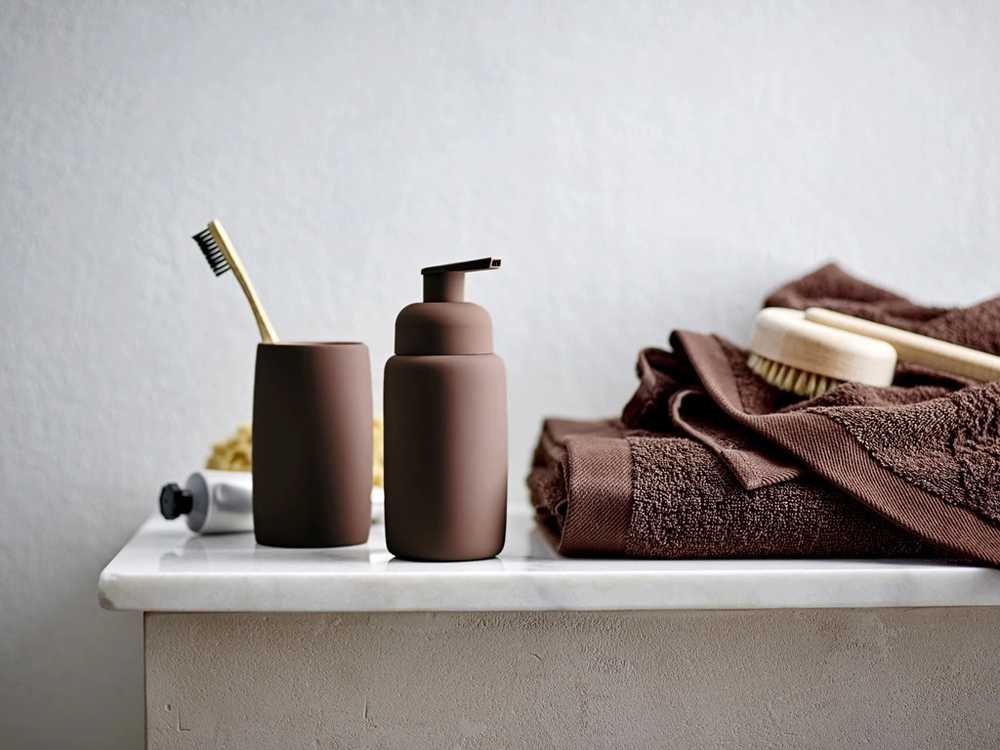 Södahl Kelímek na zubní kartáček Mono Coffee Brown