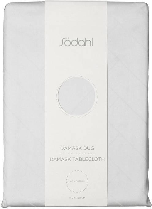 Södahl Kuchyňský ubrus ⌀180 Tiles Damask Optical White