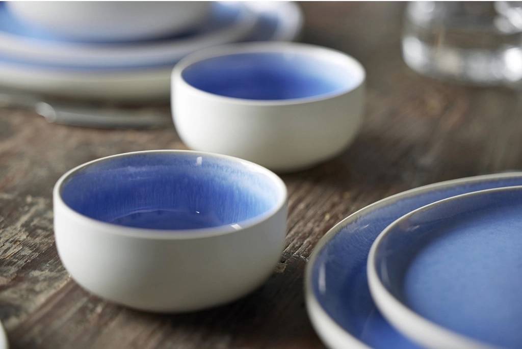 Studio Round Kameninová servírovací miska North 11 cm White/Shiny River