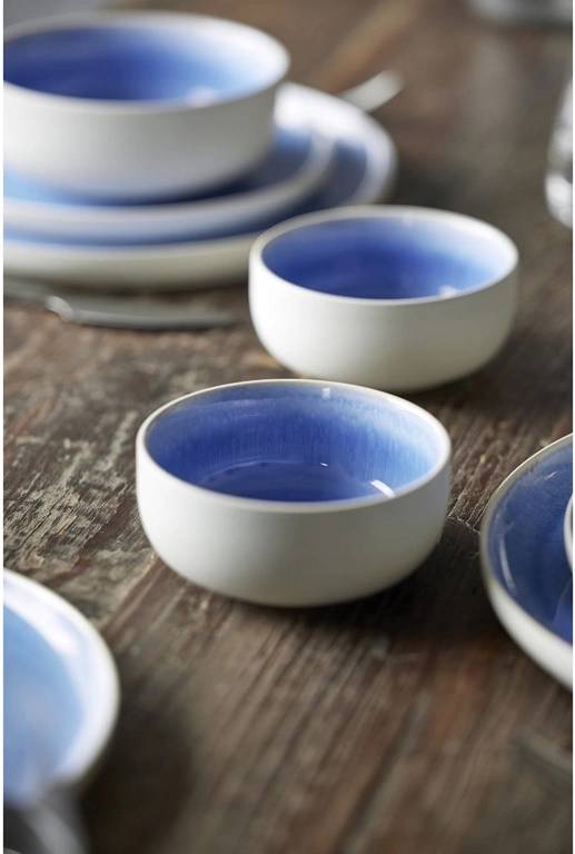 Studio Round Kameninová servírovací miska North 11 cm White/Shiny River