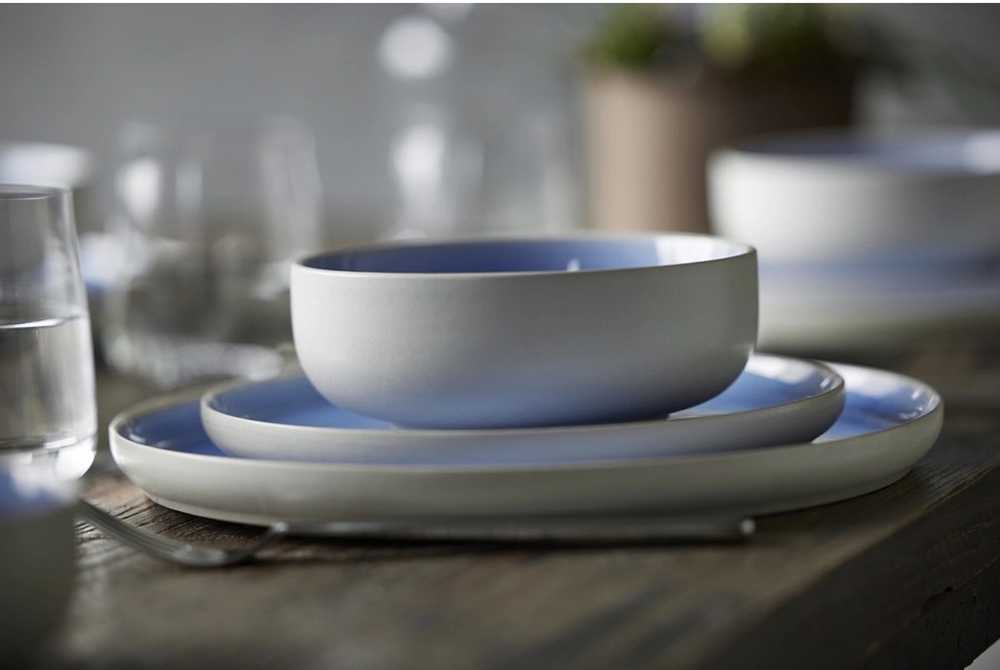 Studio Round Kameninová servírovací miska na polévku North 15 cm White/Shiny River