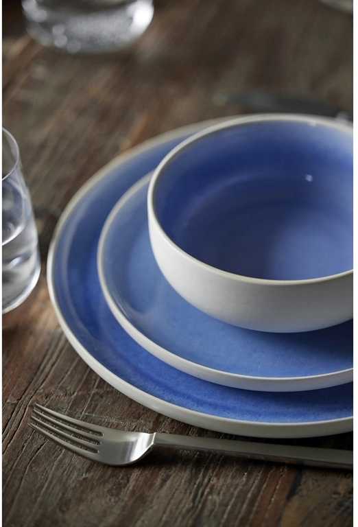 Studio Round Kameninová servírovací miska na polévku North 15 cm White/Shiny River