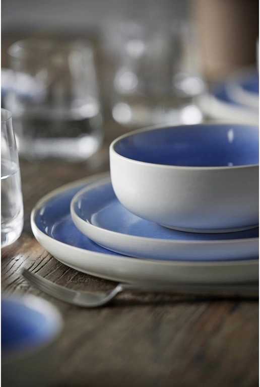 Studio Round Kameninová servírovací miska na polévku North 15 cm White/Shiny River