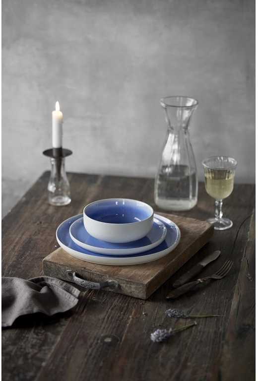 Studio Round Kameninová servírovací miska na polévku North 15 cm White/Shiny River