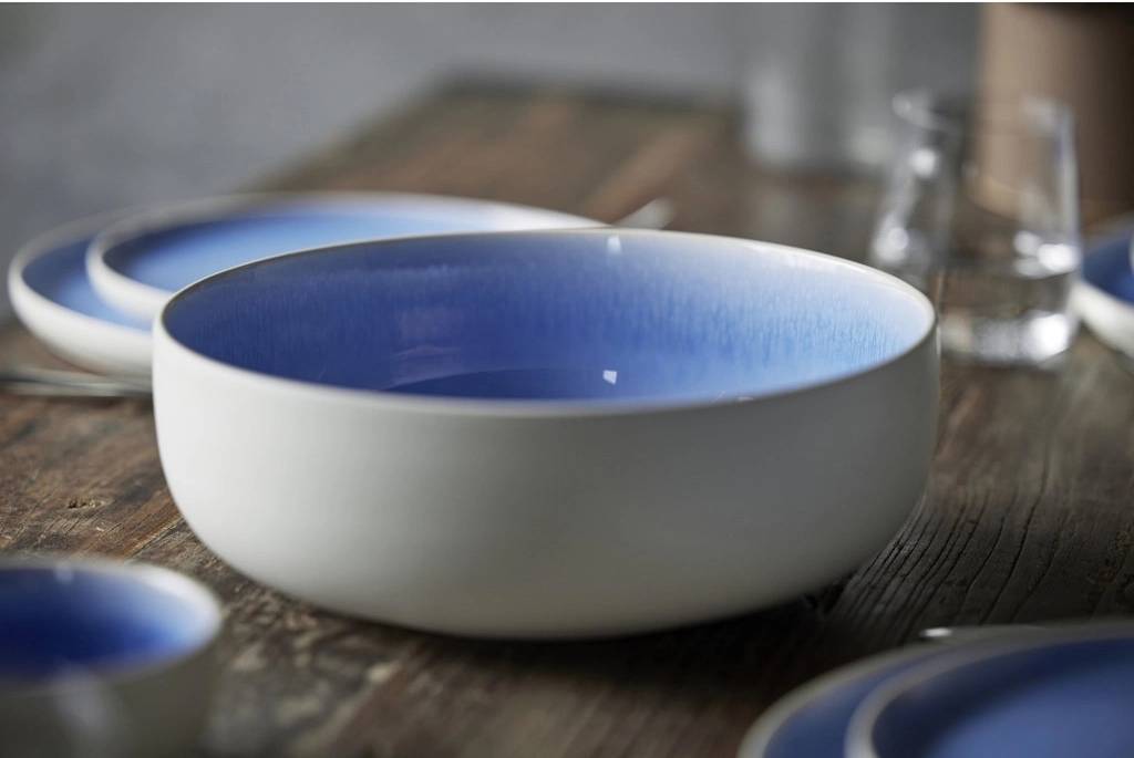 Studio Round Kameninová mísa na těstoviny North 19 cm White/Shiny River