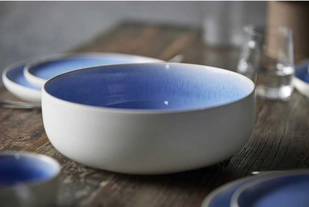 Studio Round Kameninová mísa na těstoviny North 19 cm White/Shiny River