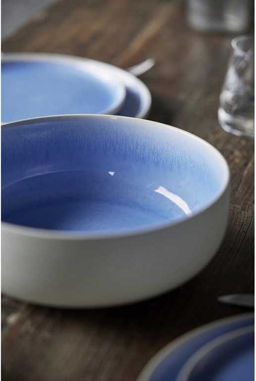 Studio Round Kameninová mísa na těstoviny North 19 cm White/Shiny River