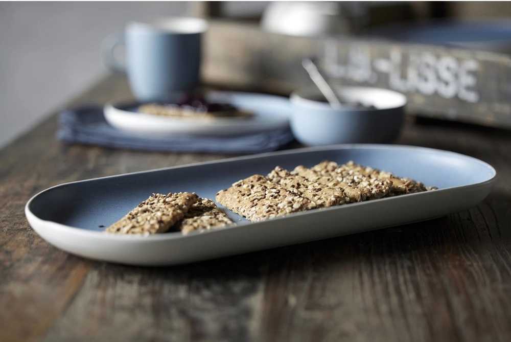 Studio Round Kameninový servírovací tác North 38 x 19 cm White/Matte River