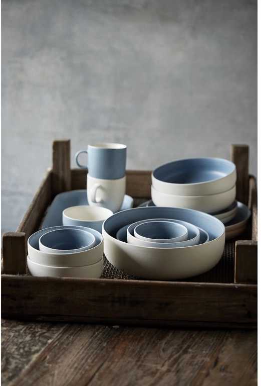 Studio Round Kameninový servírovací tác North 38 x 19 cm White/Matte River