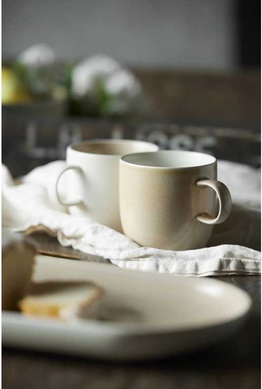 Studio Round Kameninový hrnek North 33 cl White/Matte Sand