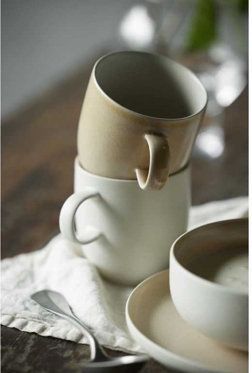 Studio Round Kameninový hrnek North 33 cl White/Matte Sand