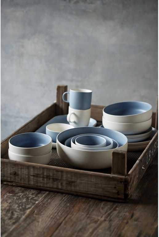 Studio Round Kameninová servírovací miska North 11 cm White/Matte River