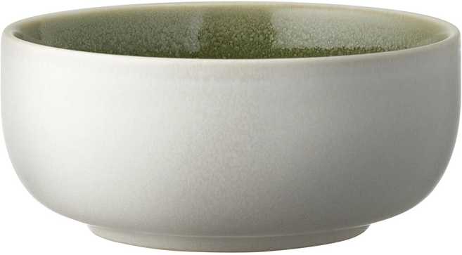 Studio Round Kameninová servírovací miska North 11 cm White/Shiny Moss