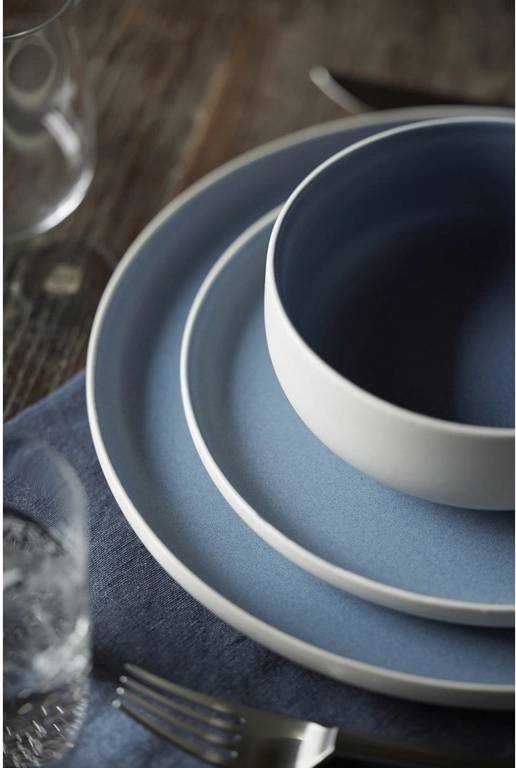 Studio Round Kameninová servírovací miska na polévku North 15 cm White/Matte River