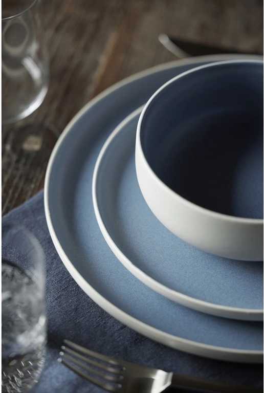 Studio Round Kameninová servírovací miska na polévku North 15 cm White/Matte River