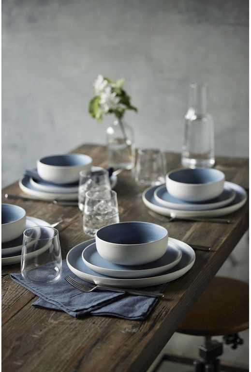 Studio Round Kameninová servírovací miska na polévku North 15 cm White/Matte River