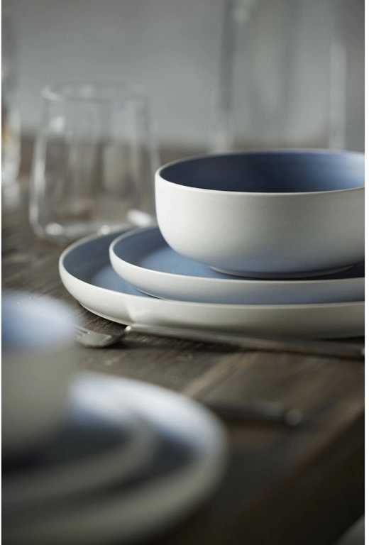 Studio Round Kameninová servírovací miska na polévku North 15 cm White/Matte River