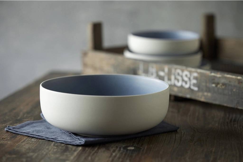 Studio Round Kameninová mísa na těstoviny North 19 cm White/Matte River