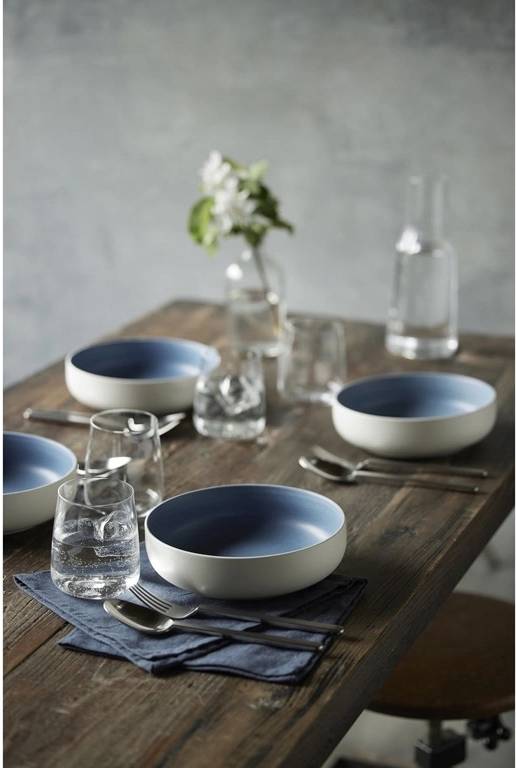 Studio Round Kameninová mísa na těstoviny North 19 cm White/Matte River