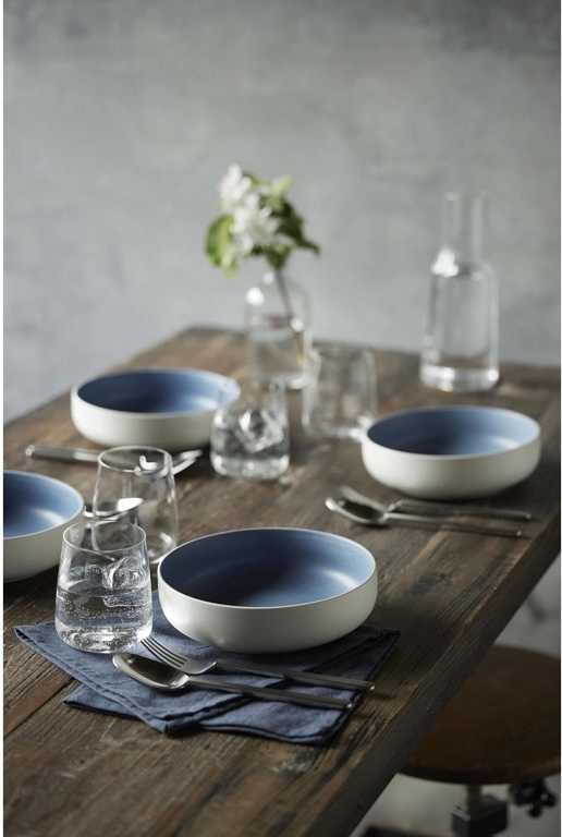 Studio Round Kameninová mísa na těstoviny North 19 cm White/Matte River