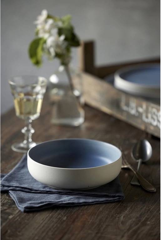 Studio Round Kameninová mísa na těstoviny North 19 cm White/Matte River