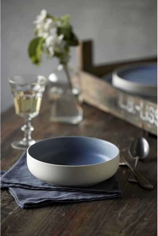 Studio Round Kameninová mísa na těstoviny North 19 cm White/Matte River