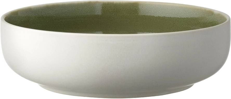 Studio Round Kameninová mísa na těstoviny North 19 cm White/Shiny Moss