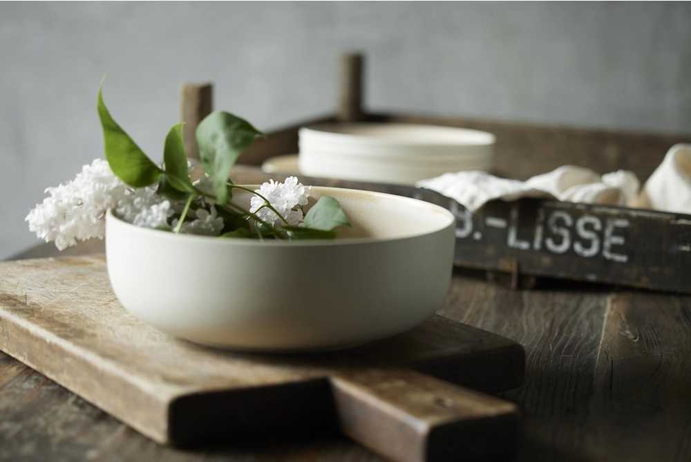 Studio Round Kameninová mísa na těstoviny North 19 cm White/Matte Sand