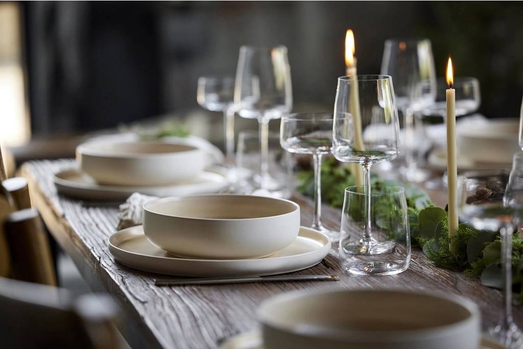 Studio Round Kameninová mísa na těstoviny North 19 cm White/Matte Sand