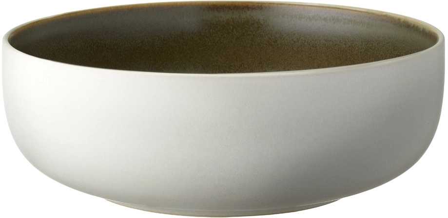 Studio Round Kameninová mísa na salát North 25 cm White/Matte Moss